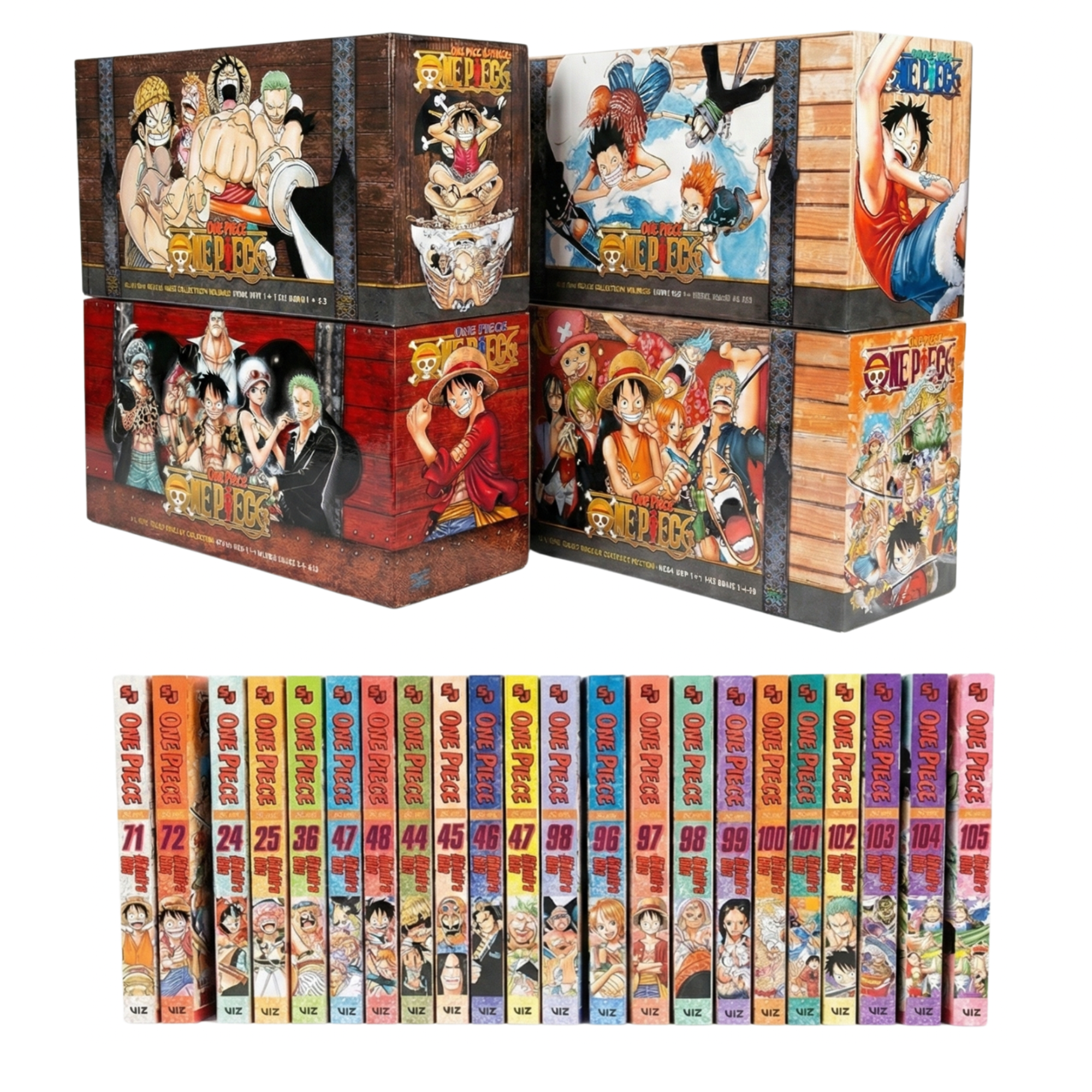 One Piece Volumes 1 - 105 Complete Manga Box Set | Full Series Collection by Eiichiro Oda
