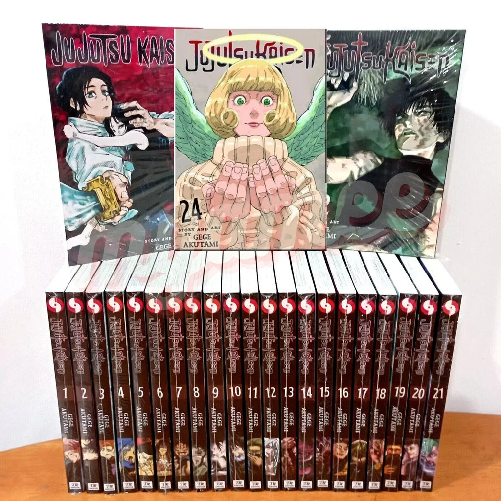 Jujutsu Kaisen Manga (Vol. 0-25) English Full/Loose Set JJK Sorcery Comic Series by Gege Akutami 🎁 Bonus: Free Manga-Themed Wall Poster